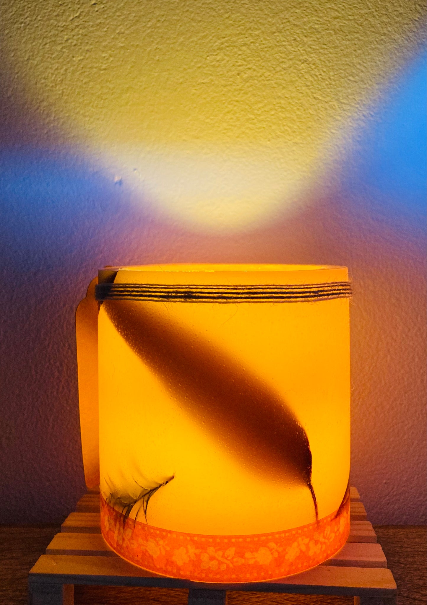 Fanal de Cera / vela hueca Artesanal con Aroma a Naranja