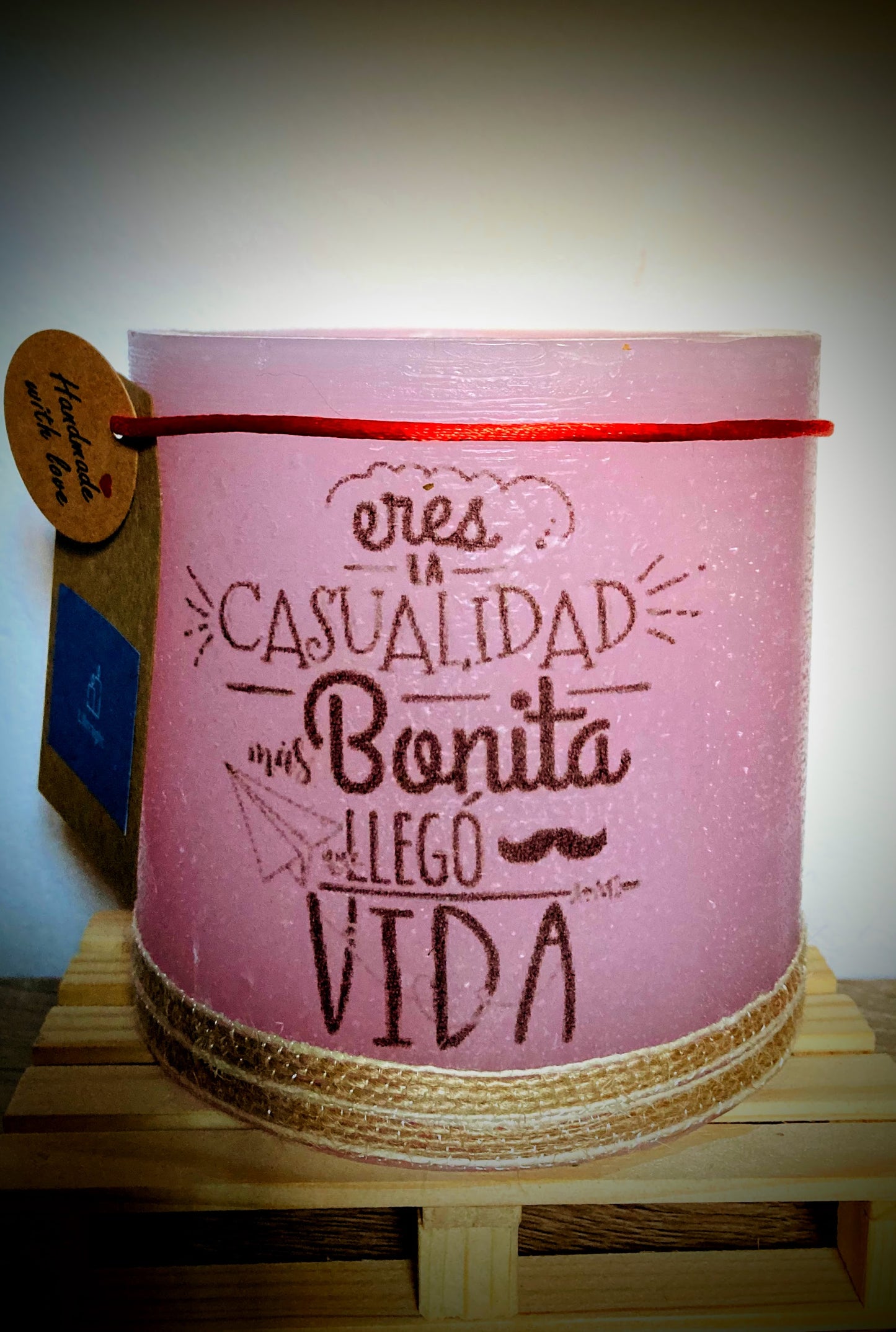 Fanal de Cera/Vela hueca aromatica – Mensaje Inspirador para vela Led o de té- Lilinnight