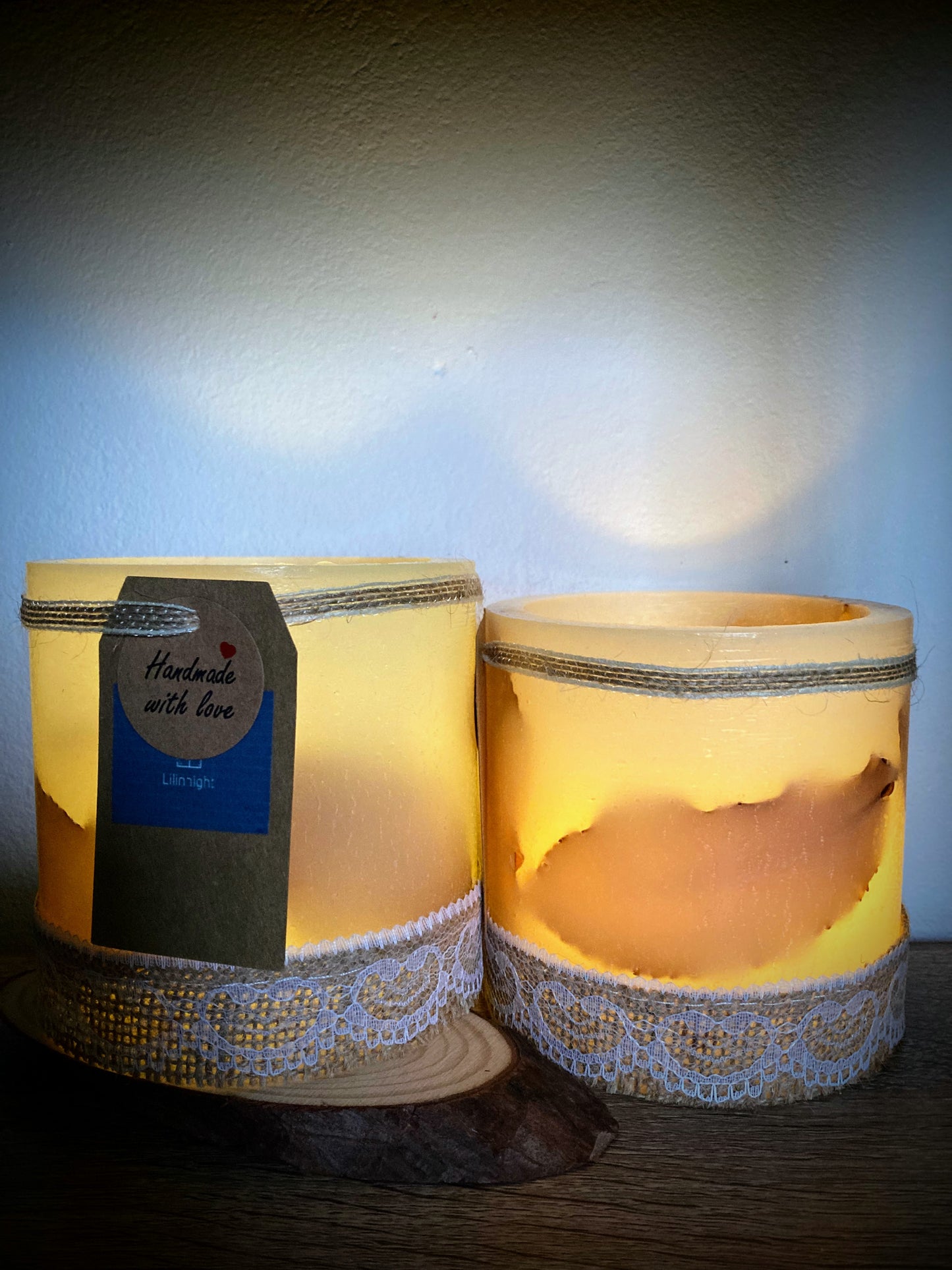 Fanal de Cera / vela hueca con olor a jazmín -Lilinnight