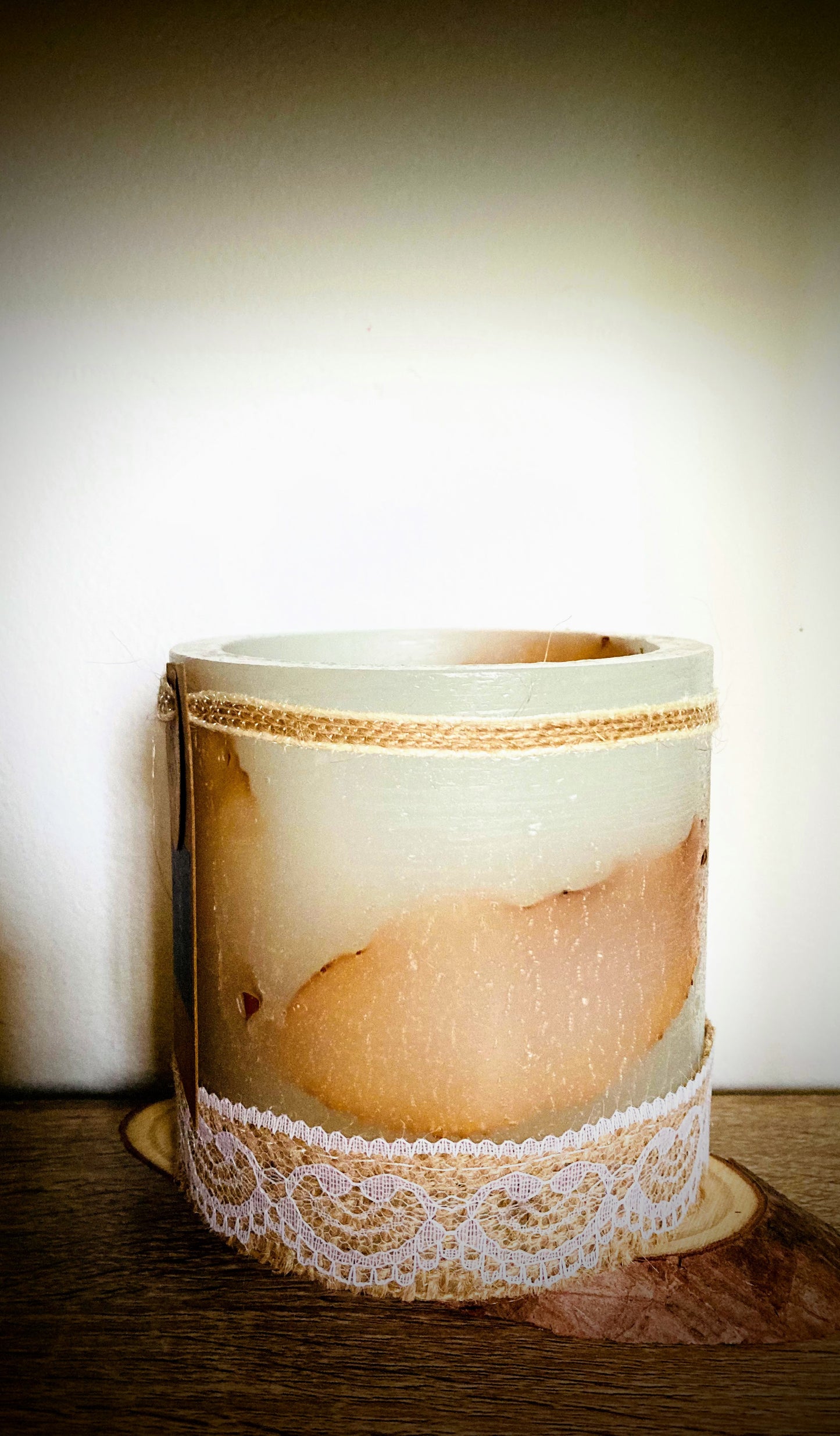 Fanal de Cera / vela hueca con olor a jazmín -Lilinnight