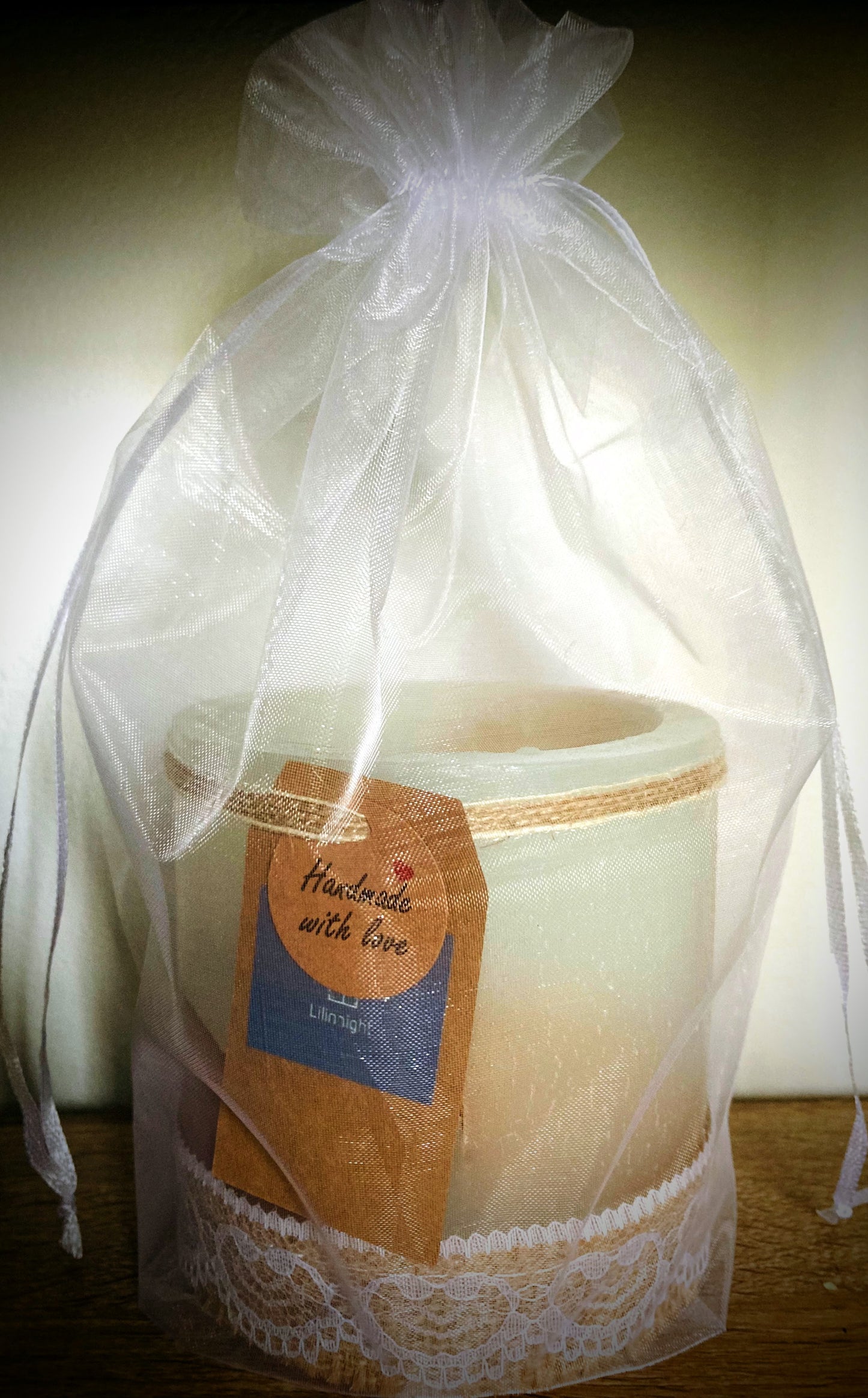 Fanal de Cera / vela hueca con olor a jazmín -Lilinnight