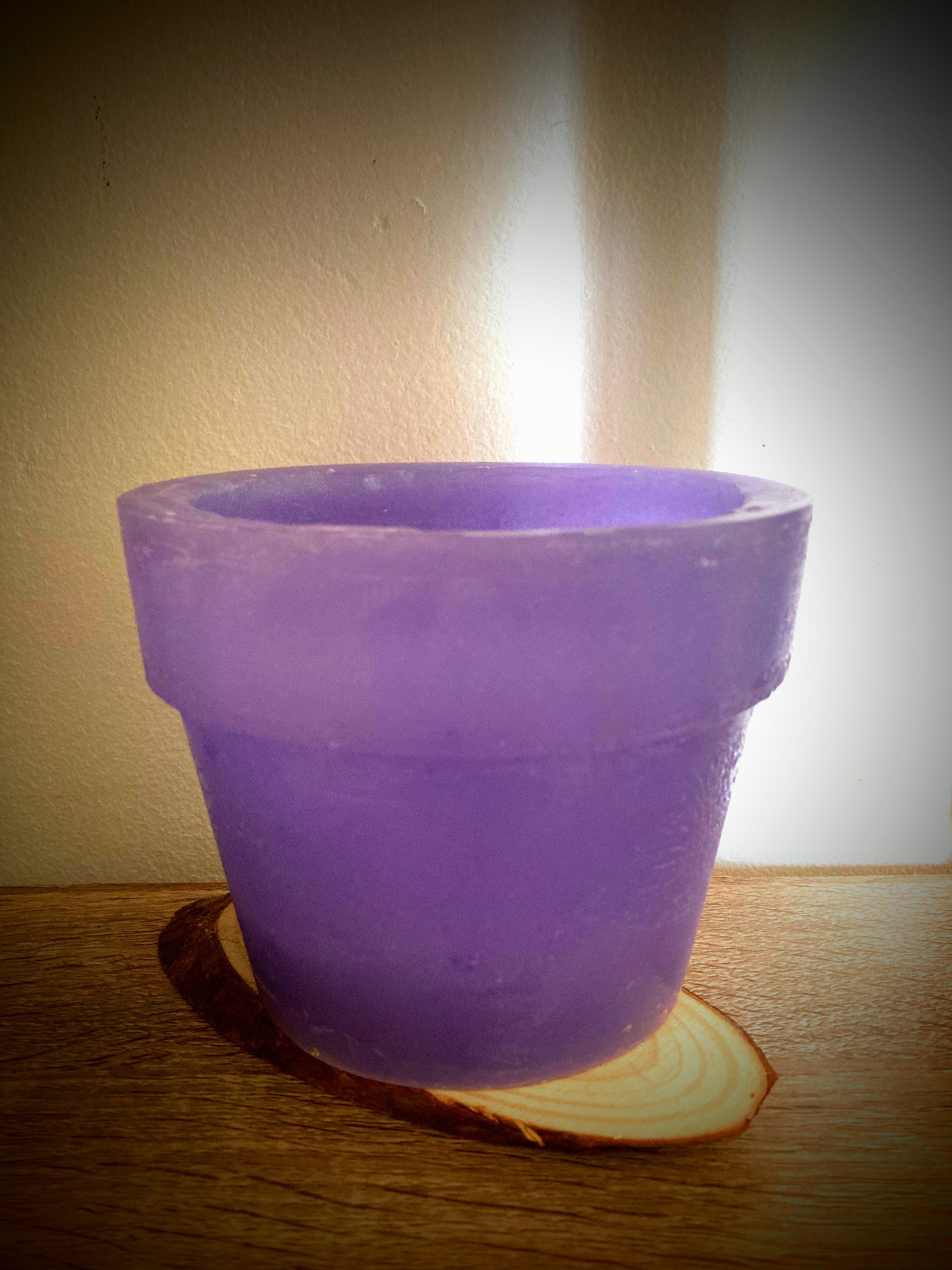 fanal maceta, vela hueca eterna, pantalla  de cera, lilinnight