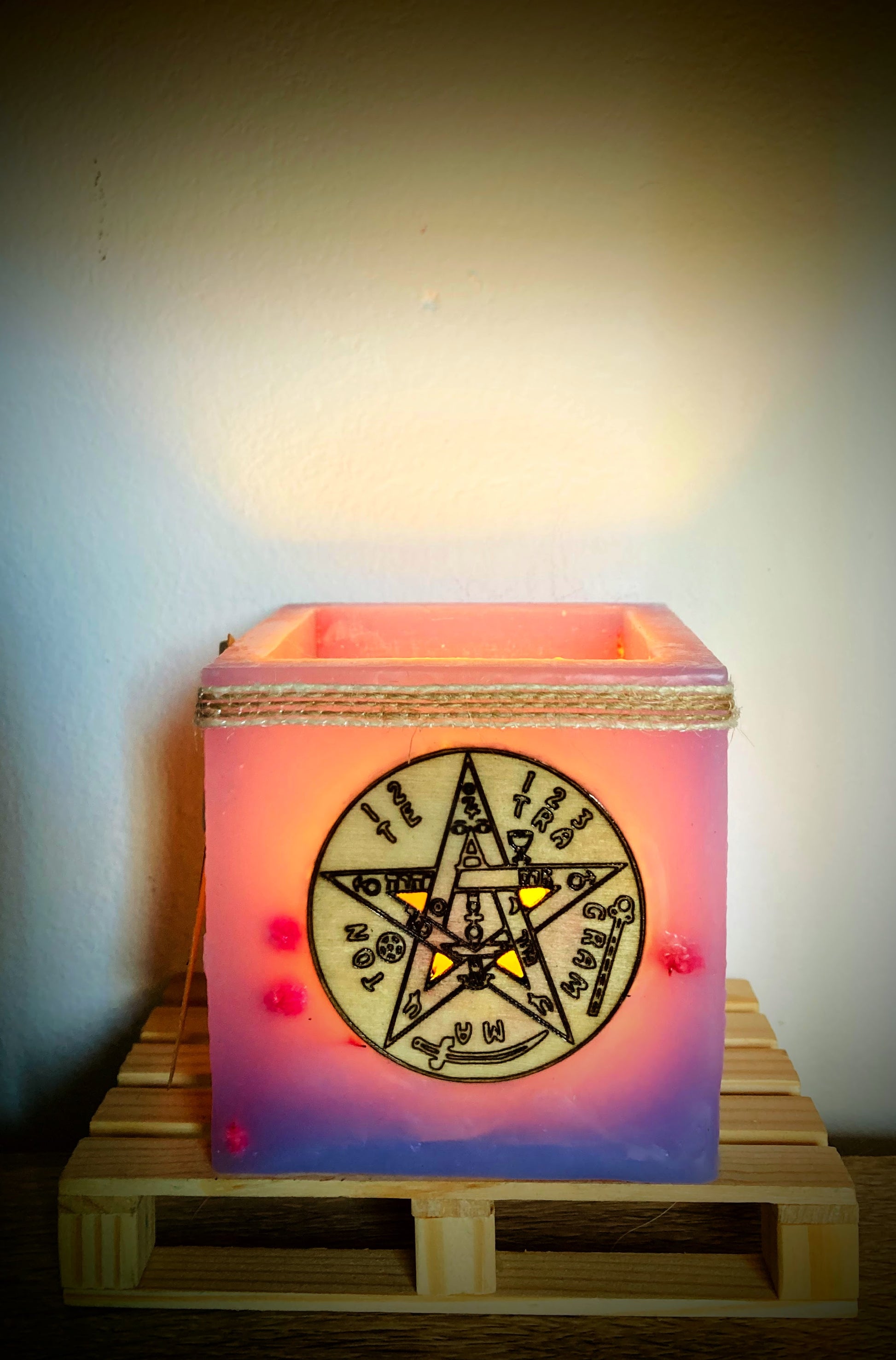 vela hueca, lilinnight, fanal de cera