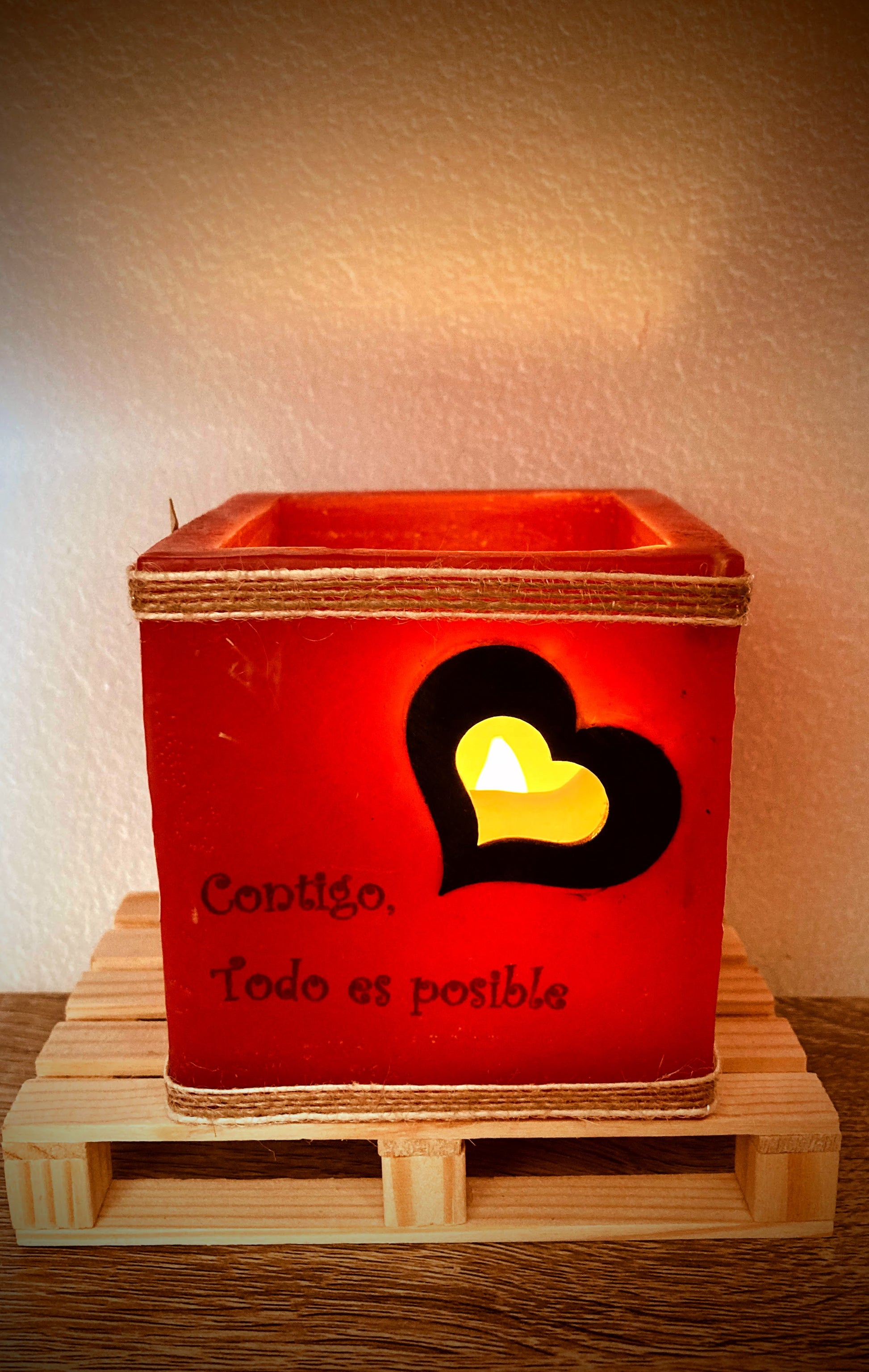 lilinnight, verla hueca, fanal de cera, vela,