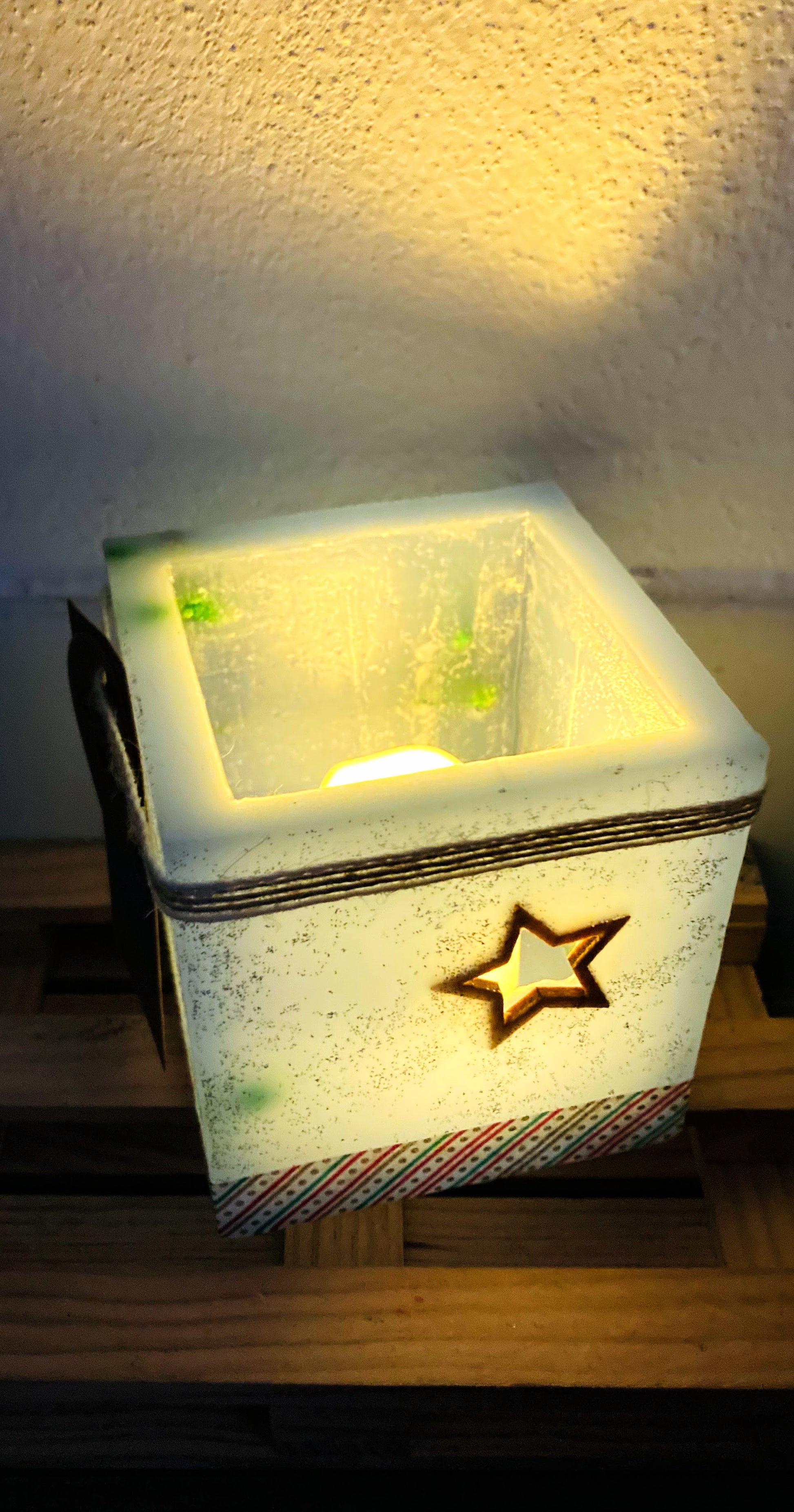 fanal de cera navidad, vela hueca, navidad