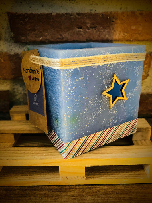 fanal de cera navidad, vela hueca, navidad