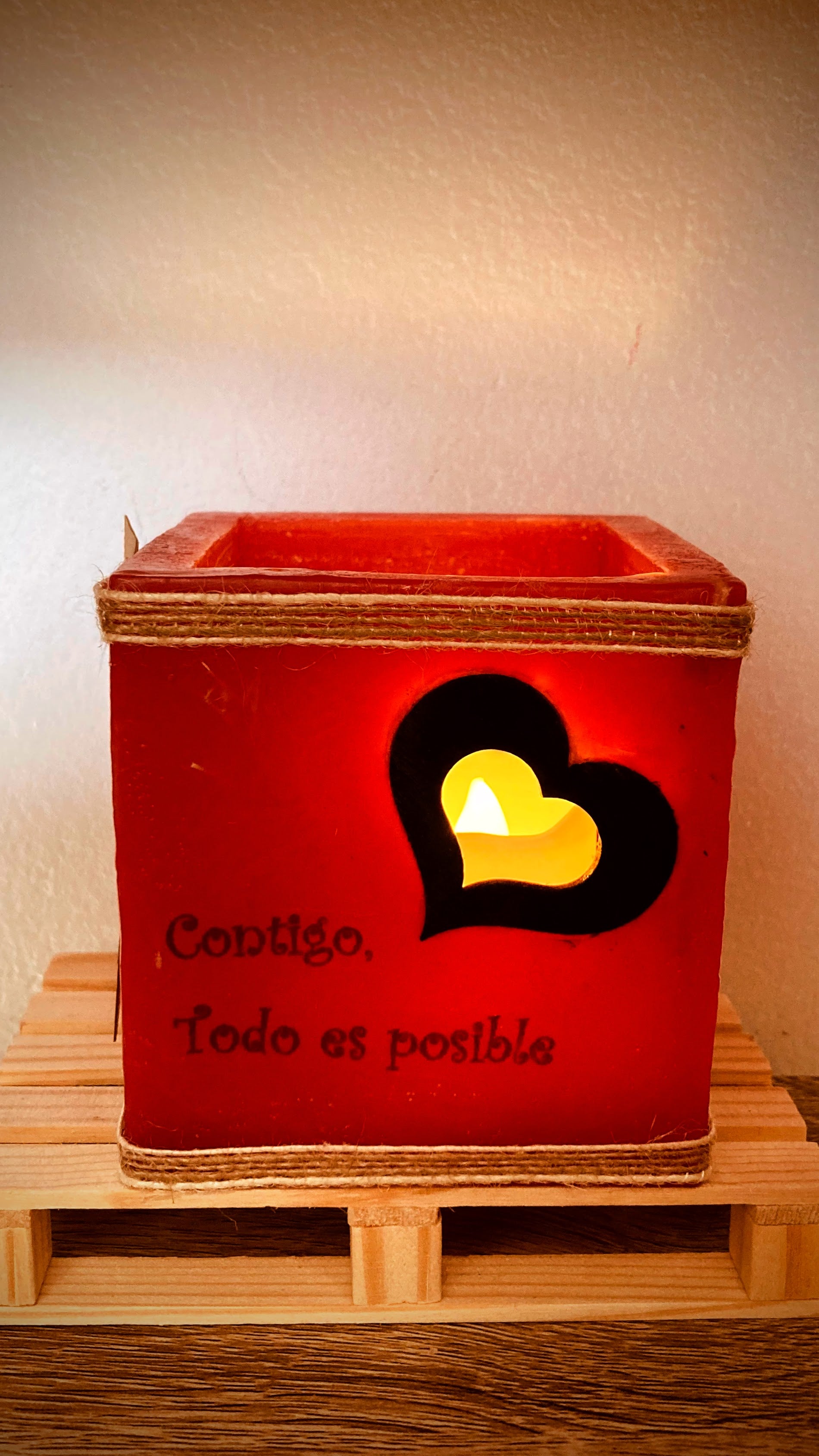 fanal de cera / vela hueca - lilinnight