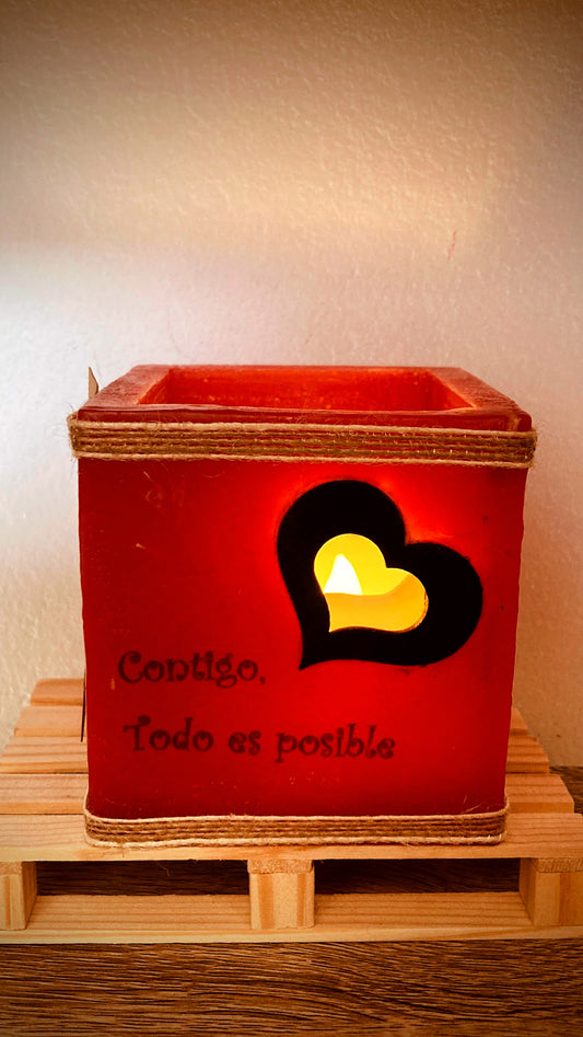 fanal de cera / vela hueca - lilinnight