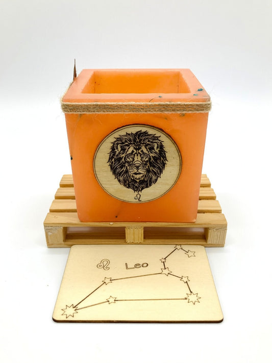 vela hueca, fanal de cera, leo, horoscopo, zodiaco, vela sin llama, vela infinita, lilinnight