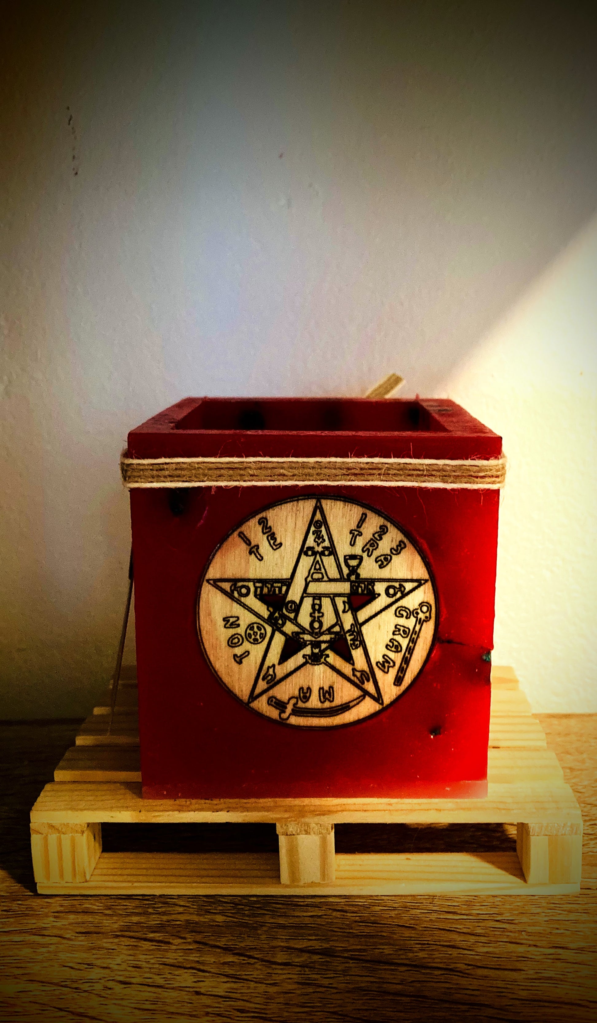 vela hueca, lilinnight, fanal de cera