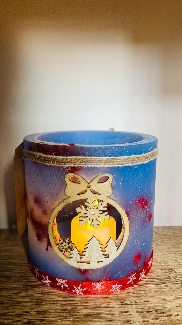 velas navideñas / fanales / velas huecas