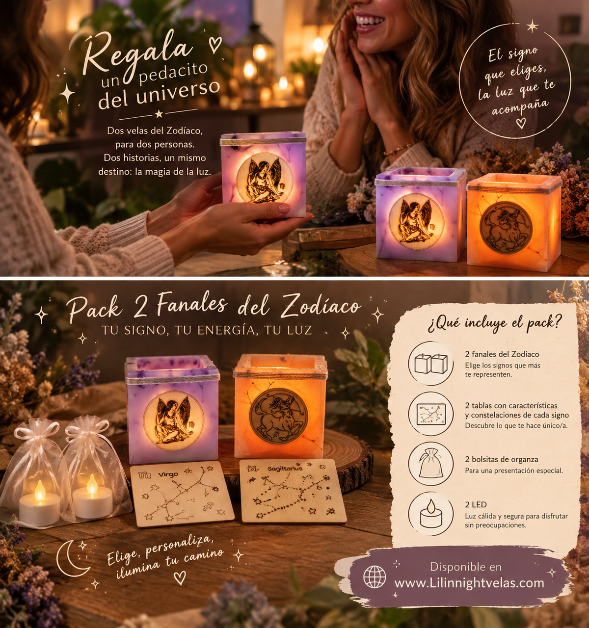 Pack Zodiaco dúo. Lilinnight, promo