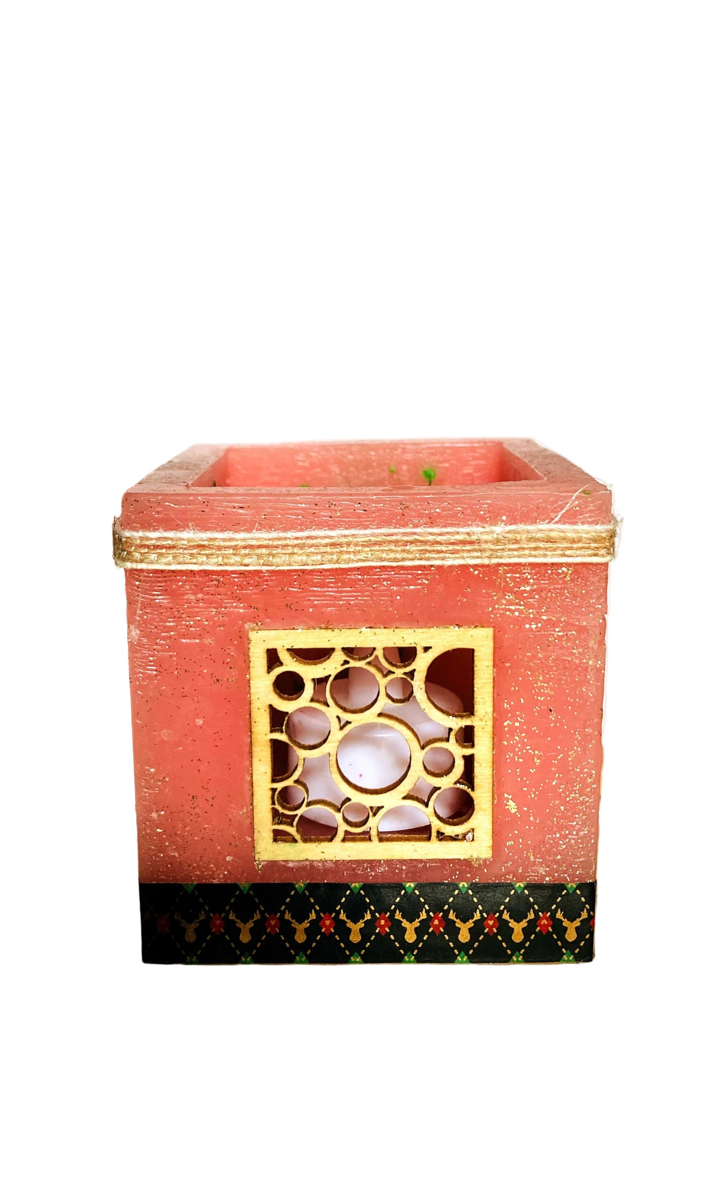 vela decorativa, vela artesanal, lilinnight, vela hueca, navidad 