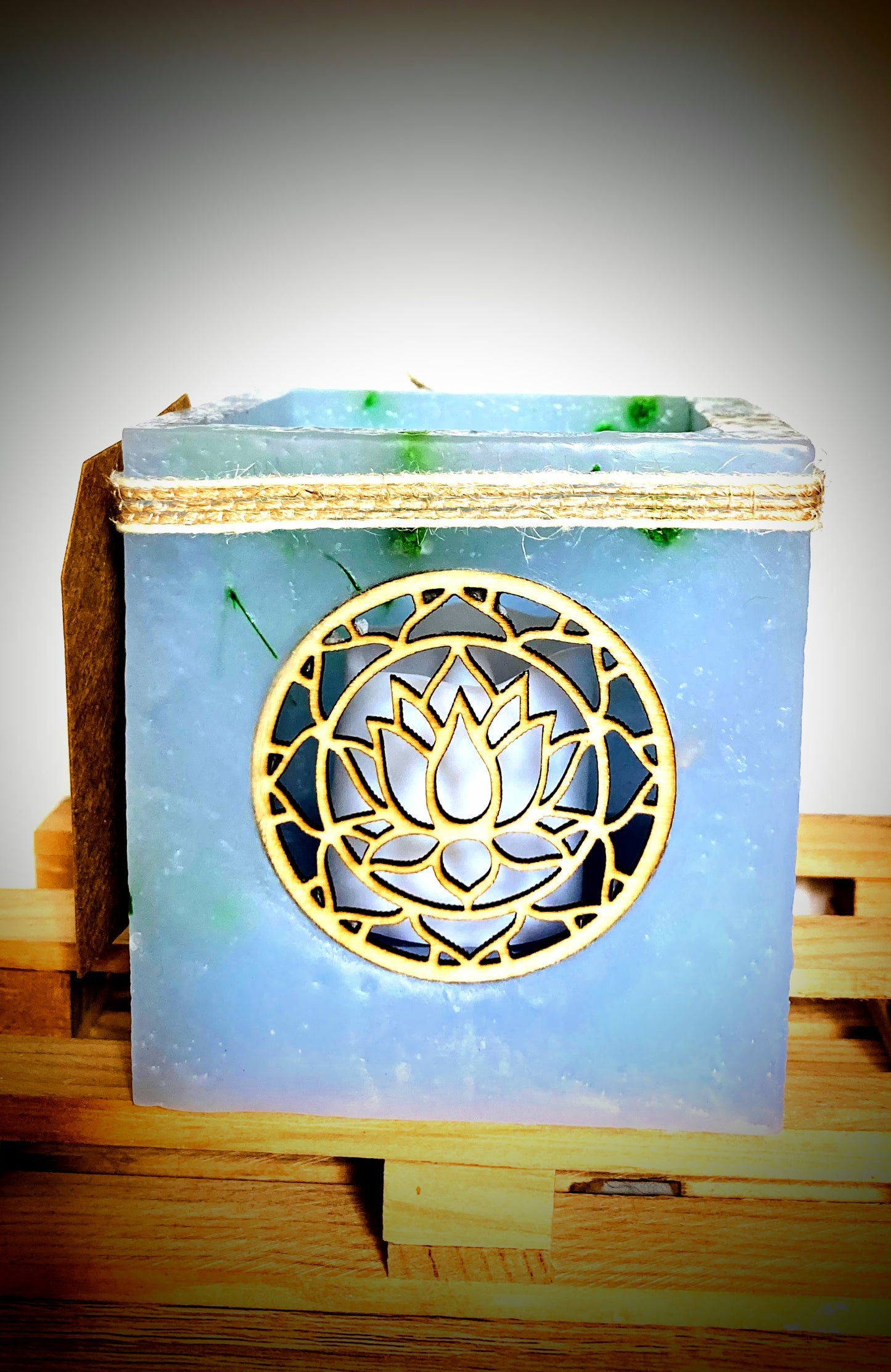 vela cuadrada, vela hueca, vela flor de loto, vela hueca, lilinnight