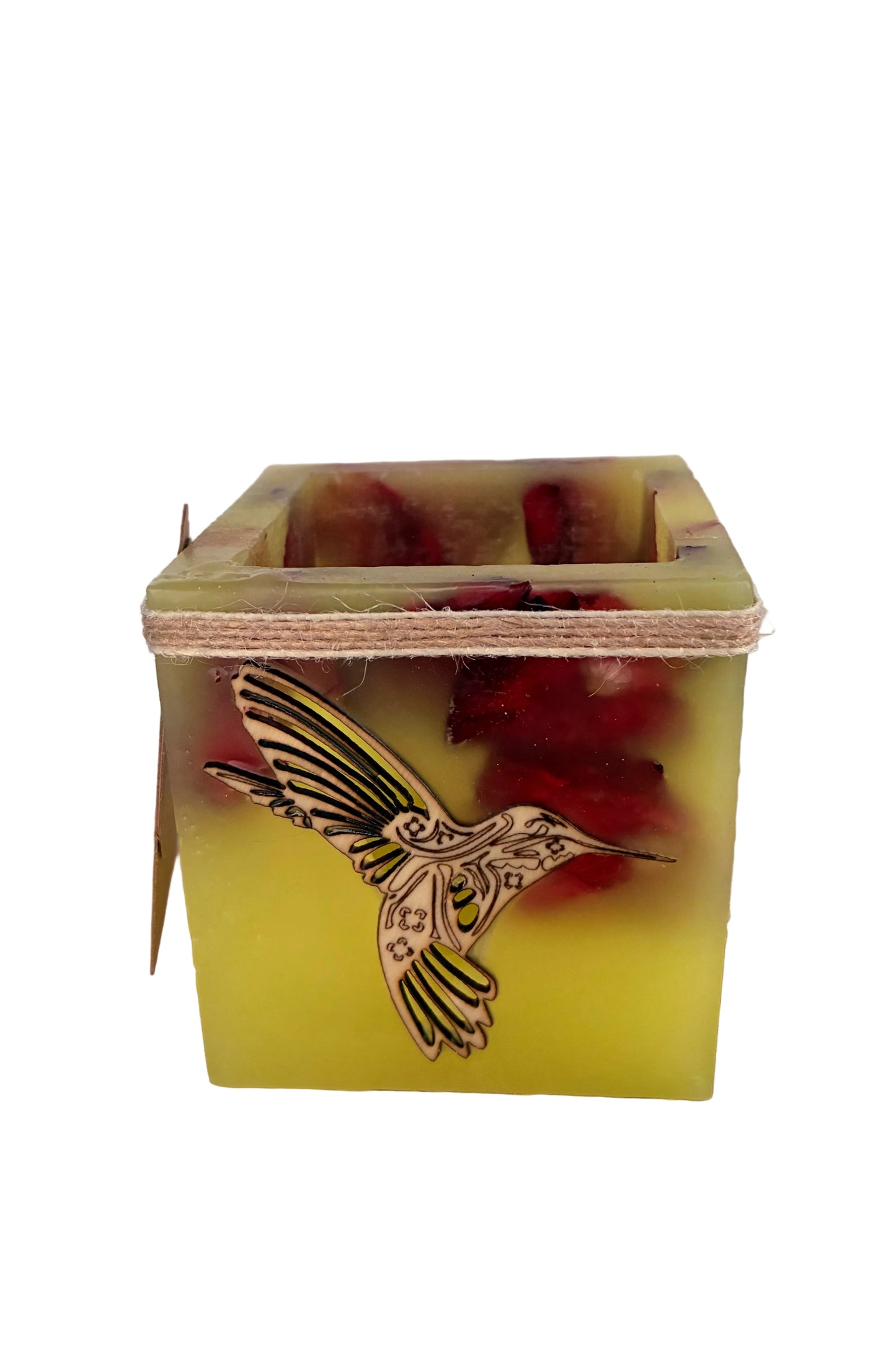 fanal de cera- vela hueca-frontal-colibri-lilinnight