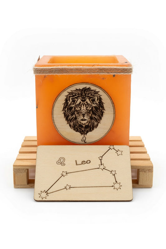 vela hueca, fanal de cera, leo, horoscopo, zodiaco, vela sin llama, vela infinita, lilinnight 