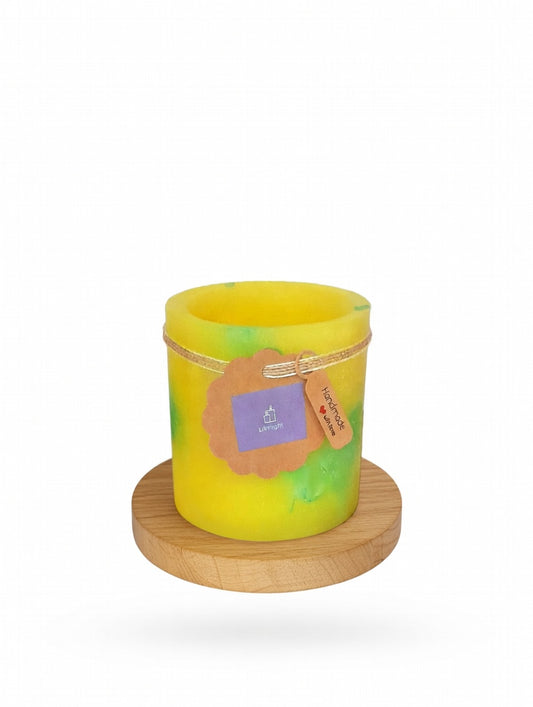 Fanal de cera / vela hueca con olor a limon- Lilinnight
